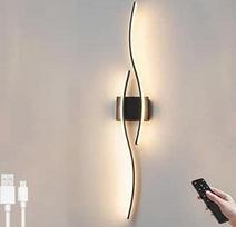 10 W LED akumuliatorinis sieninis šviestuvas be gręžimo 80 cm ilgio sieninis šviestuvas, skirtas vidaus patalpoms, reguliuojamas nuotolinio valdymo pulteliu Belaidis sieninis apšvietimas USB įkraunamas 6000 mAh su laikmačiu Naktinis šviestuvas, skirtas sv