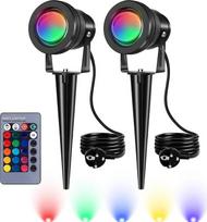 10 W RGB LED sodo prožektorius, 230 V