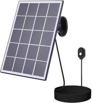 10 W, 5 V saulės baterija, skirta „Arlo Ultra 2 5S 3“ prožektoriui, su IP65 atsparumu atmosferos poveikiui atitinkančia monokristaline ląstele ir 3 m kabeliu, reguliuojamu laikikliu, juoda (juoda)