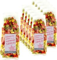 10 x 250 g makaronų Dovanų Kalėdos Kalėdų Senelis Motyvas Kalėdų žvaigždė