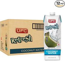 100 % natūralus kokosų vanduo, 500 L x 12 | „UFC Refresh“ | Natūraliai drėkina, gausu elektrolitų, be glitimo | Gausu vitamino C ir kalio, laikoma kambario temperatūroje, 500 ml x 12