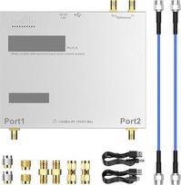 100 kHz–6 GHz vektoriaus tinklo analizatorius. Profesionalus antenų analizatorius su USB sąsaja, visiškai dviejų prievadų, su išoriniu etalonu