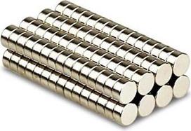 100 neodimio magnetų pakuotė N52 diskas 6 x 3 mm šaldytuvo magnetas skelbimų lentos magnetas lentos magnetas diskinis magnetas mažas magnetas stiprūs neodimio magnetai maži mini magnetai apvalūs magnetinė lenta