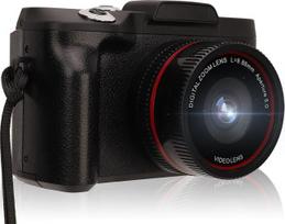 1080P, 16 MP skaitmeninis fotoaparatas, 16 kartų optinis priartinimas, 27 mm plataus kampo objektyvas, „Micro SLR“ skaitmeninis fotoaparatas, 2,4 colio LCD ekranas, vlogams skirtas fotoaparatas, skirtas fotografijos pradedantiesiems