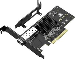 10Gb SFP PCIe tinklo kortelė su "Intel 82599" (X520-DA1) valdikliu, VIMIN 10G Ethernet adapterio NIC su vienu 10Gb/s SFP+ prievadu, suderinama su PCIe X8/X16, palaiko Windows/Linux/VMware