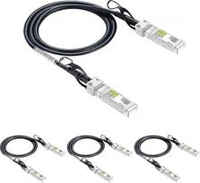 10Gtek „Ubiquiti UniFi“ SFP+ į SFP+ kabelis, 0,5 metro (1,65 pėdos), 10GBASE-CU SFP+ „Direct Attach Copper“ (DAC) „Twinax“ kabelis, pasyvus (4 vnt. rinkinys)