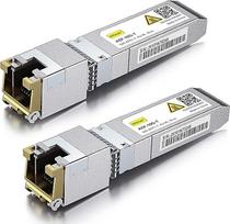 10Gtek [2 vnt. rinkinys] „Intel“ 10G SFP+ į RJ45 modulis, 10GBase-T varinis siųstuvas-imtuvas, iki 30 metrų