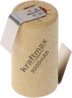10x kraftmax SUB-C baterijos elementas - 3000 mAh / 1,2 V / NIMH - aukštos kokybės firminis elementas su Z formos lydmetaliu, pramoninės kokybės
