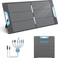 110 W sulankstomas saulės kolektorius su USB-C PD 65 W ir USB-A QC 3.0