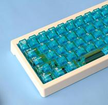 114 klavišų Skaidrios klavišų dangteliai "Cherry Profile" mėlyni klavišų dangteliai, tinkantys "Cherry Mx" jungikliams Mechaninė klaviatūra