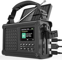 12 000 mAh radijas su rankine rankena, palaikantis DAB/DAB+/FM ir „Bluetooth 5.0“ – avarinis radijas su 8 500 mm² saulės baterijos plokštele ir 650 mA rankine rankena; nešiojamas dinaminis saulės radijas, kuris taip pat veikia kaip žibintuvėlis ir įkrovik