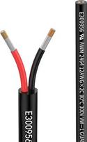 12 AWG 2 x 3,3 mm² elektros kabelis, 2-gyslinis prailginimo kabelis, 5 m, UL2464, 5 V/12 V/24 V/300 V, be deguonies, daugiasluoksnis, alavuotas varinis kabelis, kraštovaizdžio laidai, LED lemputės automobiliams | 80 °C, 5 V/12 V/24 V/300 V, be deguonies,