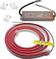 12 V / 230 V (maitinimo šaltinis) LED juostelės šviesa po stalu apšvietimas pirties lempa šiltai balta 3 m