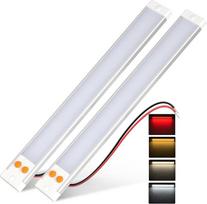 12 V LED lempa, skirta apšviesti po kemperio korpusu, 3 spalvų temperatūros (3000 K/4000 K/6000 K) ir raudona naktinė lemputė, aliuminio vidinis apšvietimas, skirtas kemperiams, karavanams, laivams, sunkvežimiams, Tvirtinimas varžtais (komplektas | 3 spal