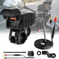 12 V motociklo USB lizdas, atsparus vandeniui motociklo įkroviklis su QC3.0 lizdu