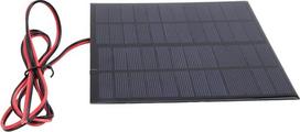 12 V, 3 W polikristalinio silicio saulės baterijos elementas, saulės energijos įkroviklio panelė su 1 m kabeliu, 145 × 145 mm, mažos galios šviesos šaltinis, skirtas projektams, moksliniams tyrimams, vejos apšvietimui, žaislams