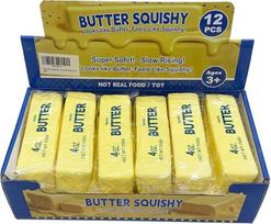 12 vnt. rinkinys „Butter Squishy“ – lėtai išsipūstantis antistresinis žaislas, minkštas sensorinis žaislas, skirtas vaikams ir suaugusiems