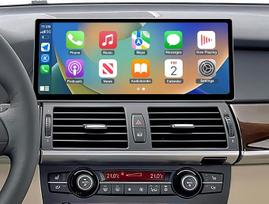 12,3 colių jutiklinio ekrano automobilių radijas, skirtas „BMW X5/X6 E70 E71“ (2007–2010 m.) modeliams, su CCC sistema, palaikantis „Apple CarPlay“, „Android Auto“, „MirrorLink“ ir GPS navigaciją, atnaujintas automobilių garso sistemos ekranas