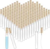 120 dalių kvepalų purkštuvų rinkinys, 10 ml talpos stikliniai mini kvepalų buteliukai, kuriuos galima pakartotinai užpildyti, tušti, mažas kelioninis purkštuvas su auksine purškimo galvute, skirtas eteriniams aliejams, kvepalams ir kosmetikos mėginiams