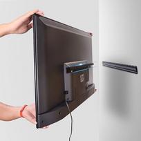 13-55 colių televizorių sieninis laikiklis be varžtų, maksimali VESA 400 x 400 mm, iki 100 svarų, universalus, tinka daugumai LED / LCD / plokščių ir lenktų monitorių