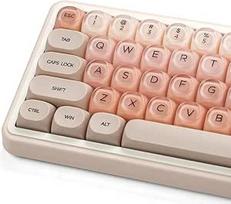 132 klavišų PBT želė klavišų gaubteliai, skirti mechaninėms klaviatūroms su "Cherry Gateron MX" jungikliais (rožinės spalvos)