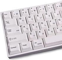 135 klavišų PBT japoniški klavišai Cherry Profile DYE-Sub White Theme Minimalistinis stilius tinka mechaninei klaviatūrai