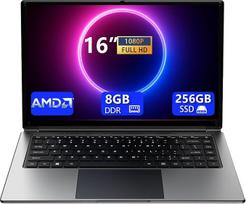 16 colių nešiojamasis kompiuteris, 8GB DDR RAM, 256GB SSD nešiojamasis kompiuteris, išplečiamas iki 1 TB, „AMD A9-9400 Radeon R5“ procesorius iki 3,2 GHz, 9000 mAh baterija, USB 3.0 sąsaja, dviejų dažnių „Wi-Fi“, internetinė kamera, ploni nešiojamieji k