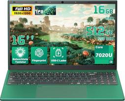 16 colių verslo nešiojamasis kompiuteris, 16GB RAM, 512GB SSD, „Core i3“ procesorius