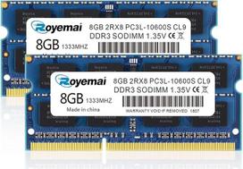 16GB rinkinys (2 x 8GB) RAM DDR3 1333 MHz 10600 SODIMM atminties modulis 2Rx8 1,35 V CL9 be ECC, skirtas „MacBook“ ir „iMac“ nešiojamiesiems kompiuteriams