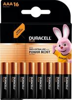 16 vnt. „Duracell“ AAA Plus „Power Boost“ – iki 100 % ilgesnis veikimo laikas (1 blisteris su 16 baterijomis) 16 AAA baterijų (LR03/MN2400)