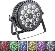 18 LED RGBWA + UV 6-in-1 DMX512 LED prožektorius DJ disko šviesos žibintų apšvietimas vestuvių vakarėlio apšvietimui