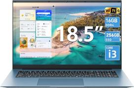 18,5 colių nešiojamasis kompiuteris su 16GB RAM, 256GB SSD, dirbtinio intelekto palaikymu, „Core i3“ procesoriumi (iki 3,9 GHz), 8000 mAh baterija, „Windows 11“, „Wi-Fi 6“, FHD ekranas su 180° matymo kampu, HDMI, daugiafunkcinis USB-C prievadas