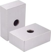 1–2–3 blokai, suderinta grūdinto plieno pora su viena skyle (1"x2"x3") – tikslaus mechaninio frezavimo pramoninis rinkinys