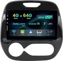2 DIN automobilių radijas su integruota „Android Auto“ / DSP / „CarPlay“ sistema, skirtas „Renault Kaptur“ (2014–2019 m.) – [4G + 64G] – atbulinės eigos kamera + mikrofonas – 9 colių IPS ekranas – su vairo valdymu ir „Wi-Fi“