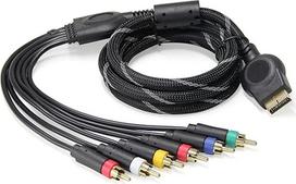 2 in 1 YPbPr komponentinis AV kabelis PS2/PS3 (6 pėdos), 5 RCA YPbPr komponentinis + RCA vaizdo garso kabelis, suderinamas su PS2, PS3