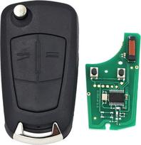 2 mygtukų atlenkiamo nuotolinio valdymo pultelio dėklas 433 MHz PCF7941 D sistema, skirta "Opel/Vauxhall Corsa-D", "Meriva B