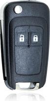 2 mygtukų pakaitinis nuotolinio valdymo pultelio "Flip Key Fob" korpusas, skirtas "Vauxhall Buick Astra Insignia Vectra Chevrolet Cruze Aveo Spark Captiva Orlando