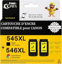 2 suderinami spausdintuvo kasetės, skirtos „Canon 545-546 XL TS3350 TS3150“