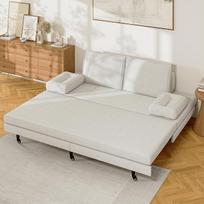 2 vietų sofa dvigulė lova 180 x 200 cm viengulė lova minkšta su ištraukiama lova sofa dvigulė lova sulankstoma išskleidžiama balta