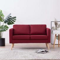 2 vietų sofa, Svetainės sofa, Svetainės baldai, Svetainės baldai, Jaunimo sofa, Svetainės baldai, Sofos ir sofos, Jaunimo, Audinys Vyno raudona