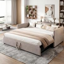 2 vietų sofa-lova 90/180 x 200 cm, 2 vietų sofos-lovos rėmas su groteliniu pagrindu, išskleidžiama, aksominė (be čiužinio) (pilka)