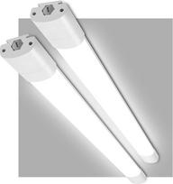 2 vnt. 120 cm ilgio LED drėgnų patalpų lempos, 36 W 4200 LM rūsio lempa LED drėgnų patalpų lempa, 4000 K neutralios baltos spalvos, lubų lempa, plokščia vonios šviesa, vandeniui atspari IP65 dirbtuvių lempa biurui, rūsiui, garažui, sandėliui
