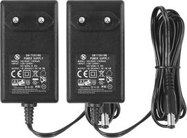 2 vnt. kintamosios srovės ir nuolatinės srovės 18 V 1A maitinimo šaltinis, kištukas 5,5 mm x 2,1 mm, ES kištukas