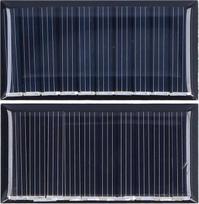 2 vnt. mini saulės modulių, 0,25 W, 5 V, nešiojami, pagaminti iš mini polikristalinio silicio, atsparūs oro sąlygoms, ilgaamžiai, plačiai paplitę saulės elementai