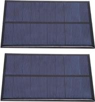 2 vnt. polisilicio mini saulės baterijų, 5 V, 500 mA, skirtų eksperimentams ir nešiojamiems saulės įkrovikliams, 130 × 150 mm