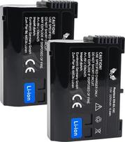 2 vnt. SK baterijų, suderinamų su „Nikon“ EN-EL15 < 2250 mAh > EN-EL15c EN-EL15b EN-EL15a, skirti „Nikon“ < Z8, Z7 II, Z6 II, Z5, Zf >, D500, D800, D850, D7200, D7500-1, V1