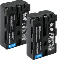 2 vnt. SK baterijų, suderinamų su „Sony“ NP-FM500H < 2600 mAh > NP-FM500, NP-FM55H, skirtų „Alpha 77“, „99 II“, „A68“, „A77“, „A99 II“, DSLR, „A850“, „A900“ - VG-C77AM, VG-C99AM