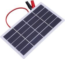 2 W, 5 V lengvas polisilikono saulės elementas su spaustuku, skirtas projektams – kompaktiškas ir efektyvus energijos šaltinis (2 W, 5 V + spaustukas)