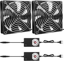 2 x 120 mm korpuso ventiliatorius, 12 V kompiuterio ventiliatorius su greičio valdymu, kintamosios srovės 220 V ventiliatorius su dvigubais rutuliniais guoliais, ašinis ventiliatorius, tylus ventiliatorius nešiojamajam kompiuteriui, televizoriui, radijo i
