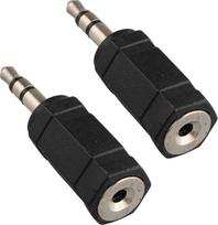 2 x 3,5 mm lizdo kištukas, nikeliuotas garso adapteris, skirtas visiems 3,5 mm lizdo kištukams